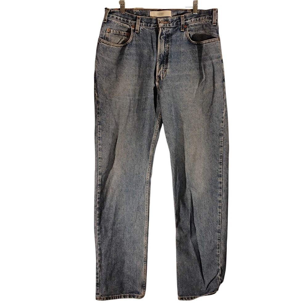 GAP vintage jeans mens 36x34 blue denim loose fit baggy made in USA light wash
